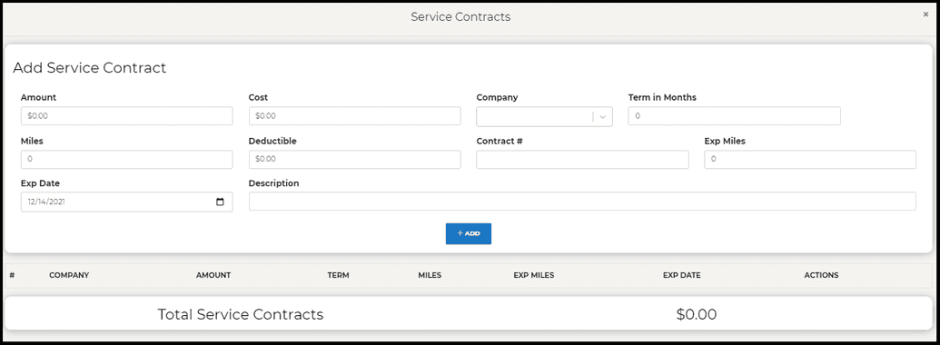 Deal Template Service Contract