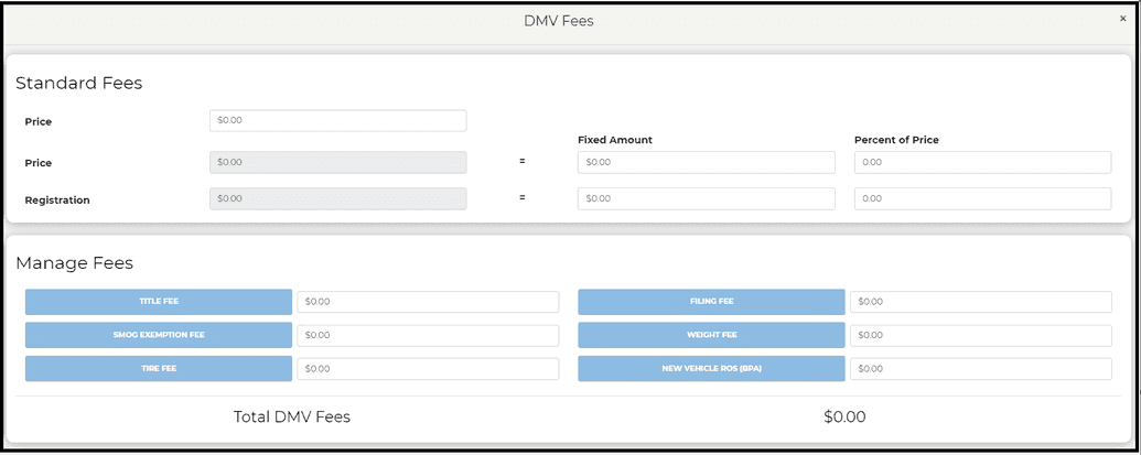DMV Fees
